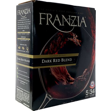 franzia dark red blend calories